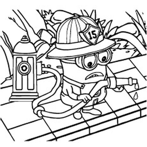 Minion Christmas Coloring Pages - Part 4